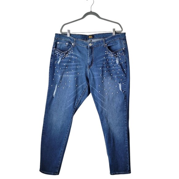 DKIN Pearl Distressed Skinny Jeans - Picture 2 of 9